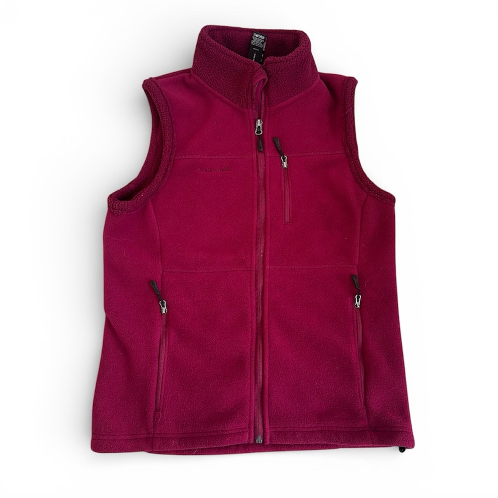 Avalanche Thermal Maroon Fleece Vest Medium – Gorpcore Outdoor Layer